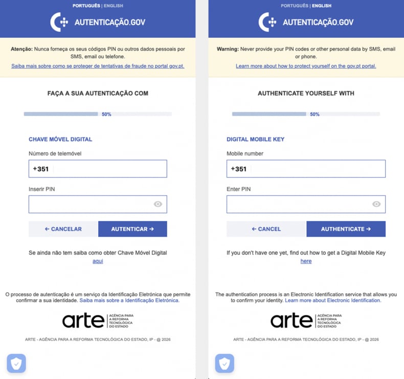 Nep-overlay van de Massiv-banktrojan