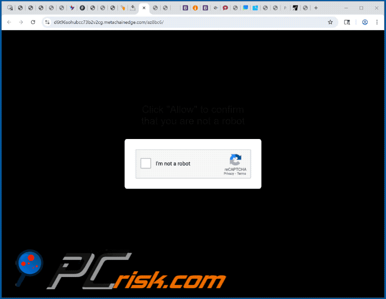 metachainedge[.]com website uiterlijk (GIF)
