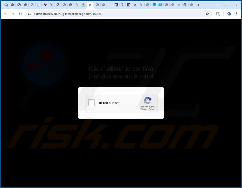 metachainedge[.]com advertenties