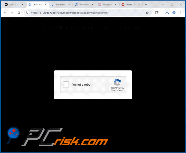 orbitboostlabs[.]com het uiterlijk van de website (GIF)