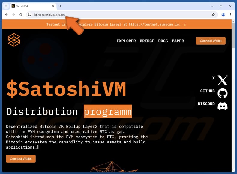 SatoshiVM Distribution Program oplichting
