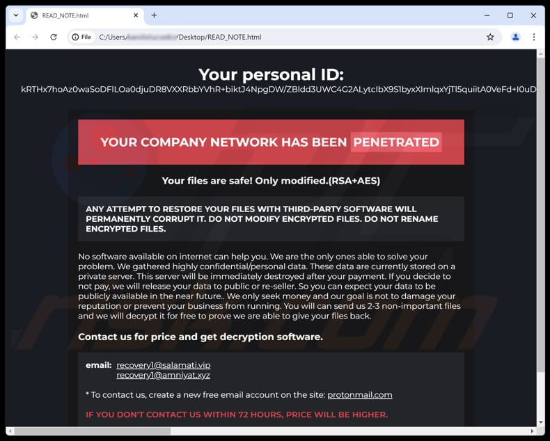 Zollo ransomware losgeldbrief (READ_NOTE.html)