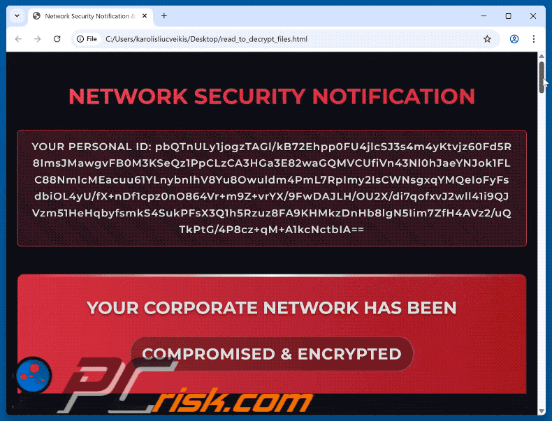 BASANAI ransomware tekstbestand (read_to_decrypt_files.html)