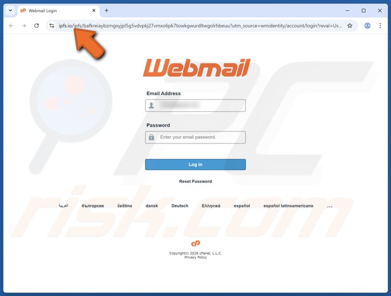 Webmail - Two-Factor Authentication (2FA) e-mailfraude nepwebsite