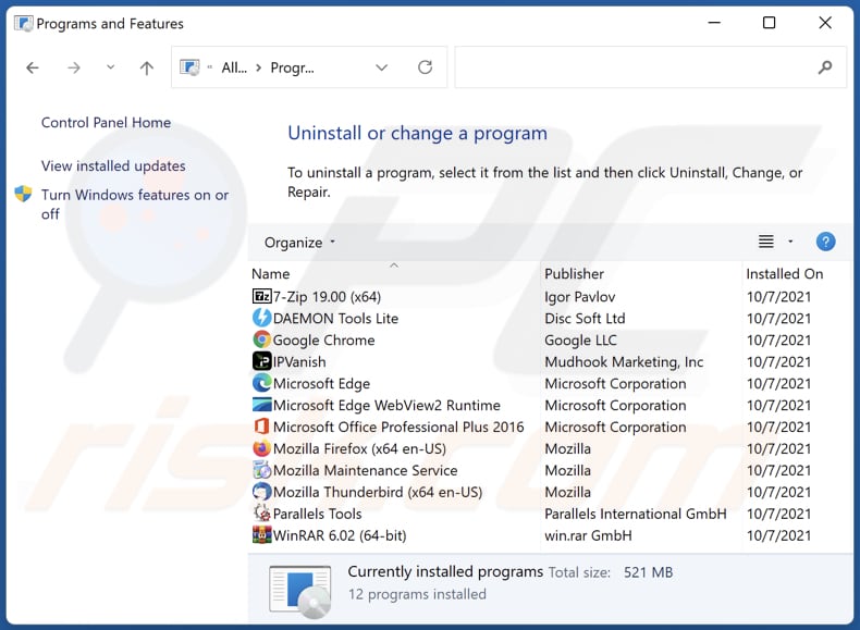 aisearchapp.net browserkaper verwijderen via Configuratiescherm