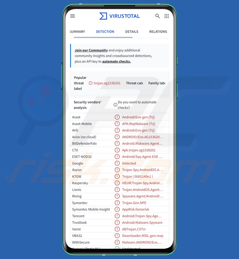BirdCall android malware