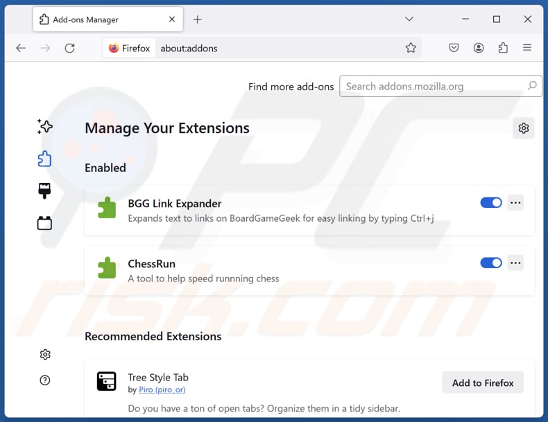 Verwijderen van isafe-net.com gerelateerde Mozilla Firefox extensies