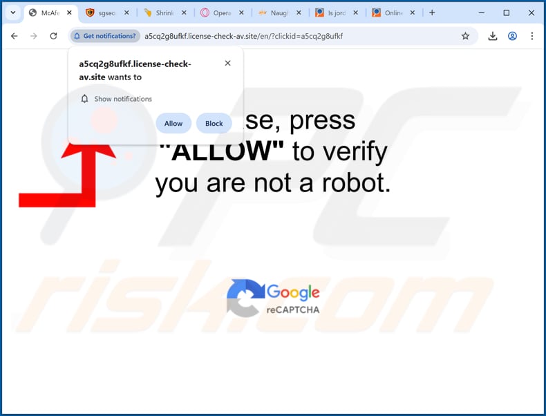 license-check-av[.]site advertenties