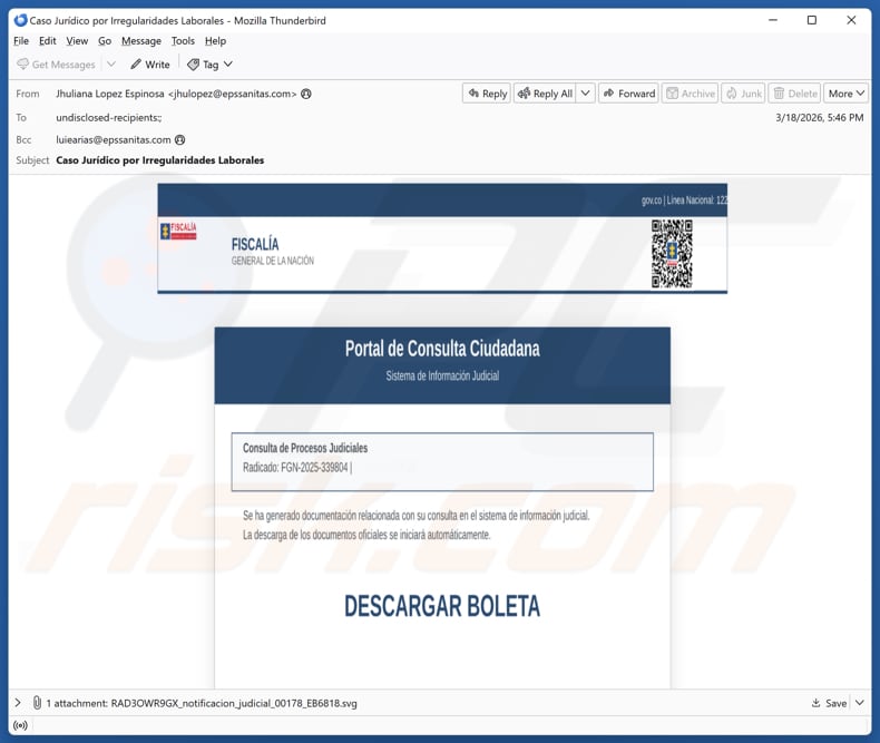 NexusRAT Malware spam-e-mail gebruikt voor verspreiding