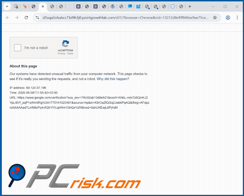 pointgrowthlab[.]com website uiterlijk (GIF)