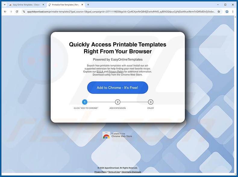 Easy Online Templates promotiewebsite
