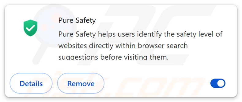 Pure Safety (pureextension.net) browserkaper