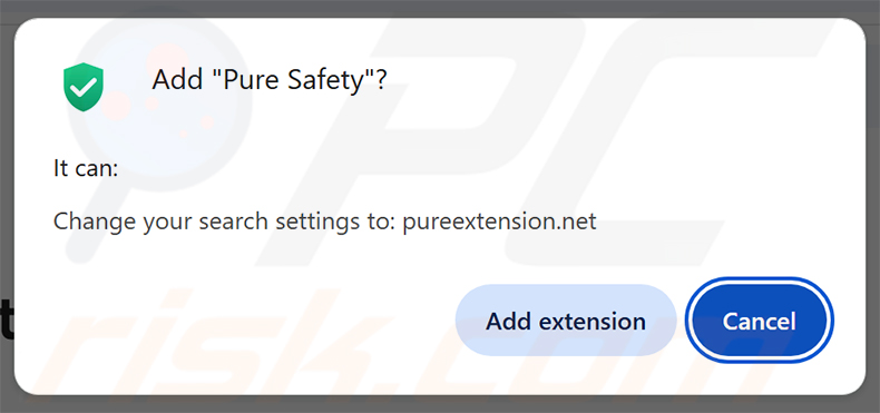Pure Safety (pureextension.net) browserkaper machtigingen