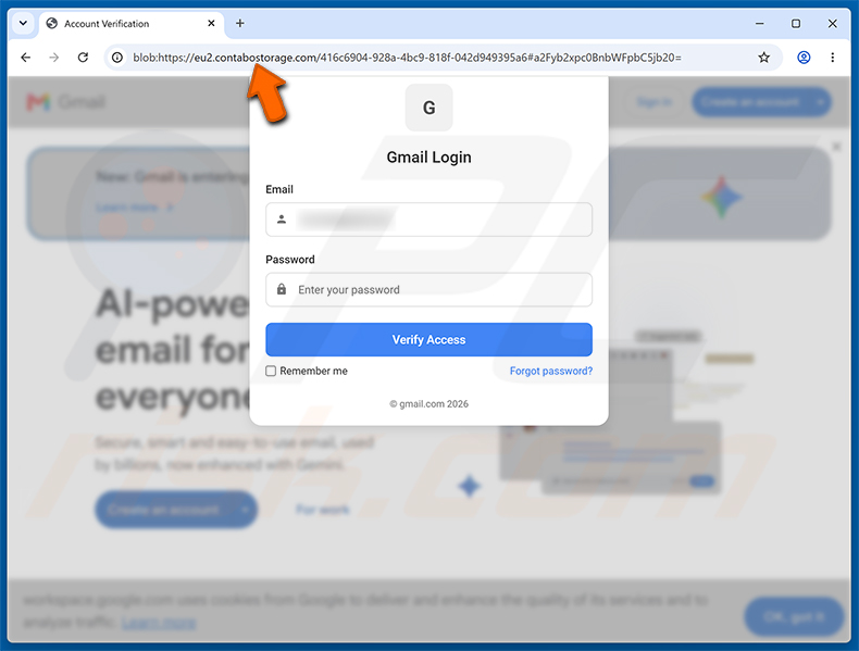 Recovery Email Was Changed fraude phishing-pagina