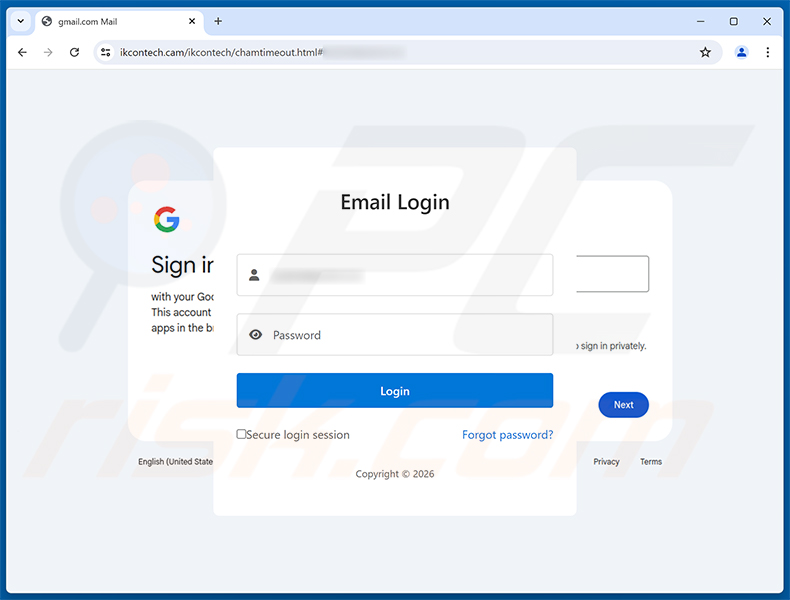 Update Related To Account Verification phishing-pagina
