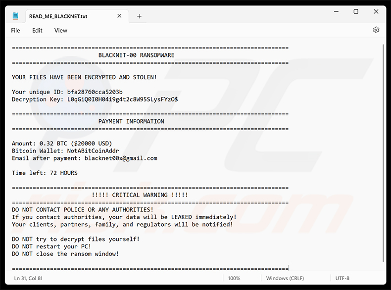 BLACKNET ransomware losgeldbrief (READ_ME_BLACKNET.txt)