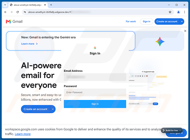 Cloud Services Alert phishing-pagina
