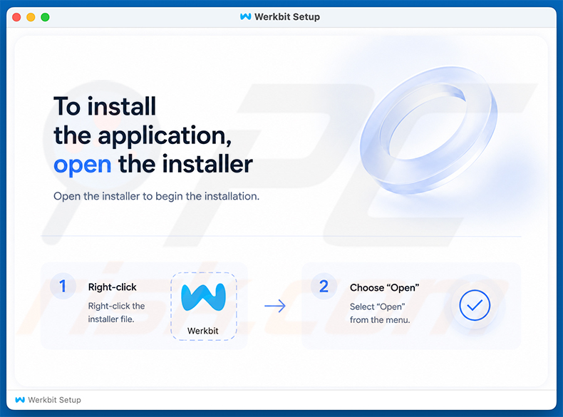 Werkbit Setup-schijfkopie gebruikt om CrashStealer Malware te verspreiden
