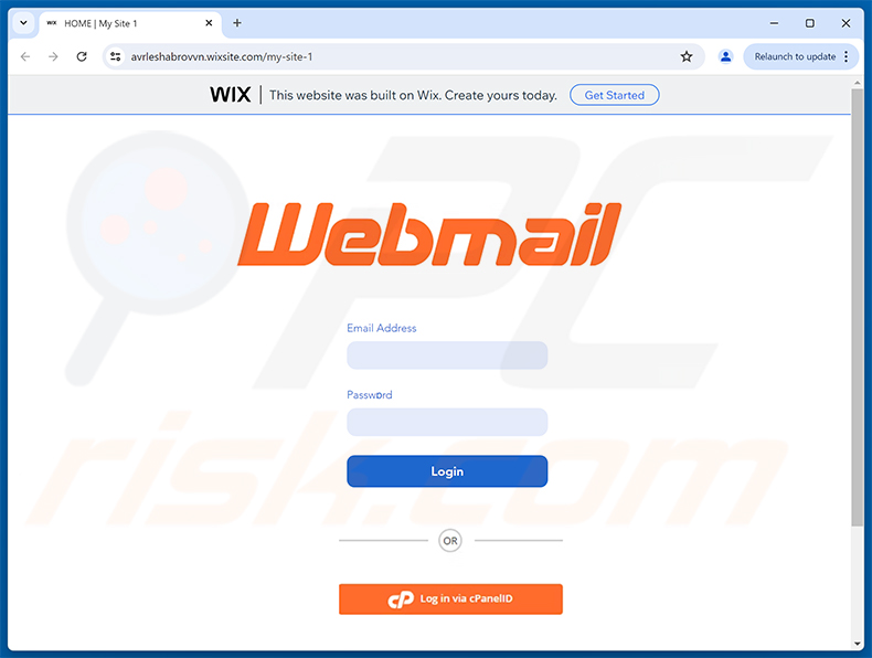 Finance Department Invoice e-mailfraude phishingpagina