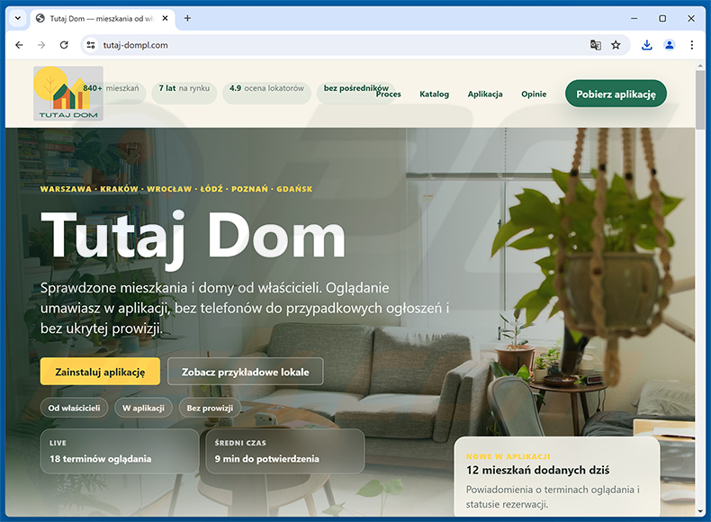Nep Tutaj Dompl download-website die Glitch SPY verspreidt