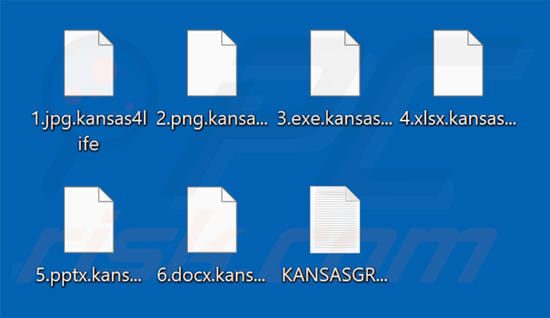 Bestanden versleuteld door KansasGroup ransomware (.kansas4life-extensie)