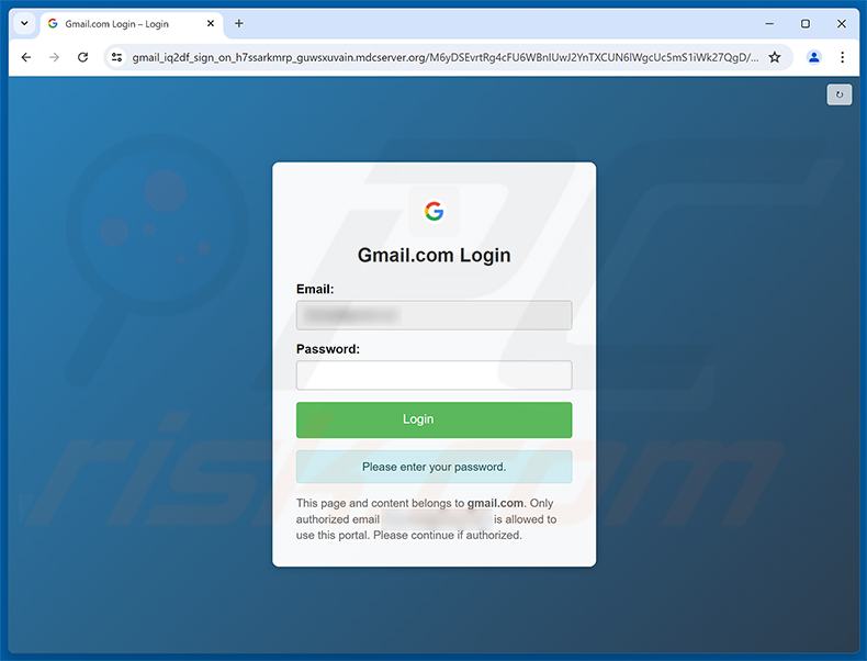 Payroll File Shared phishing-pagina