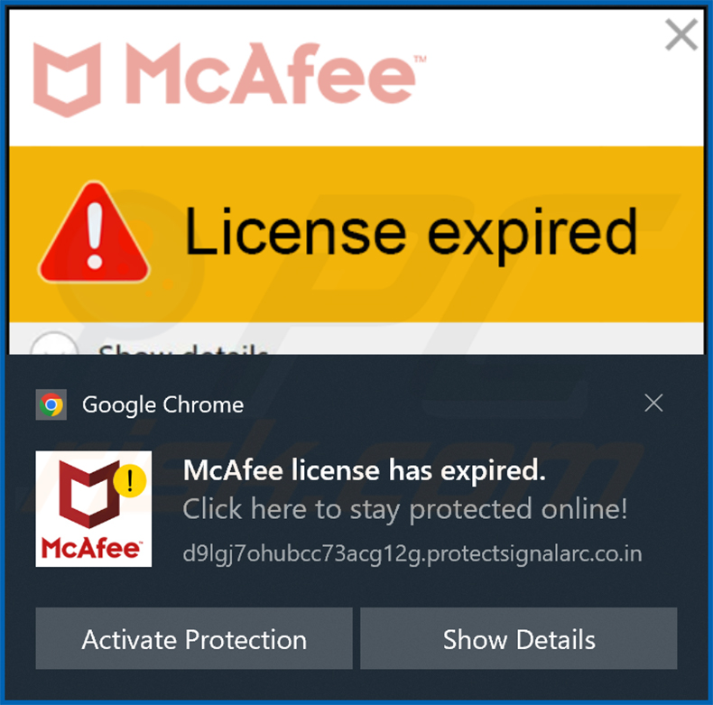 protectsignalarc[.]co.in melding