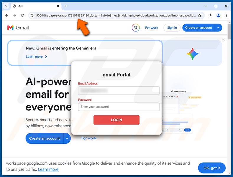 Two-step Verification Was Enabled e-mailfraude phishingpagina