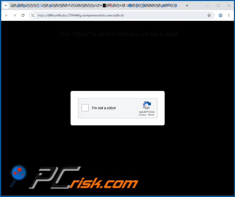weergave van de website vantanetworktin[.]com (GIF)