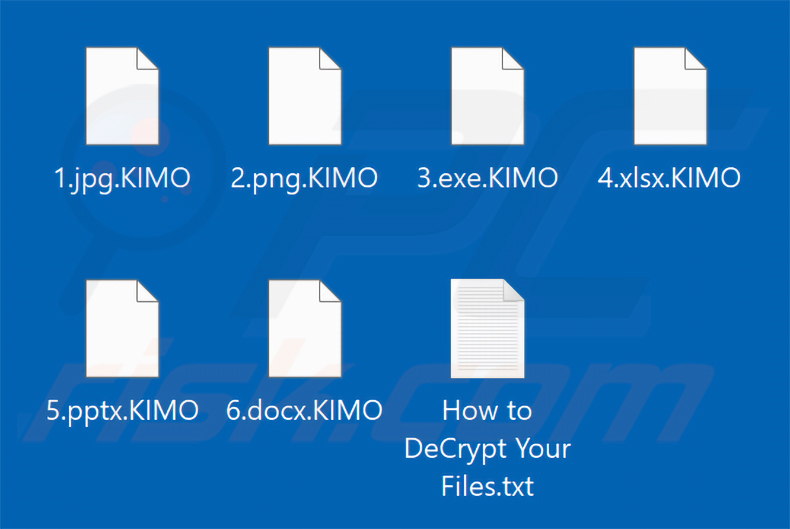 Bestanden versleuteld door KIMO ransomware (.KIMO-extensie)