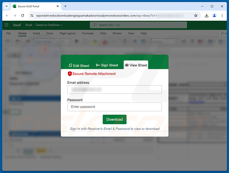 Price Quotation Request e-mailfraude phishingpagina
