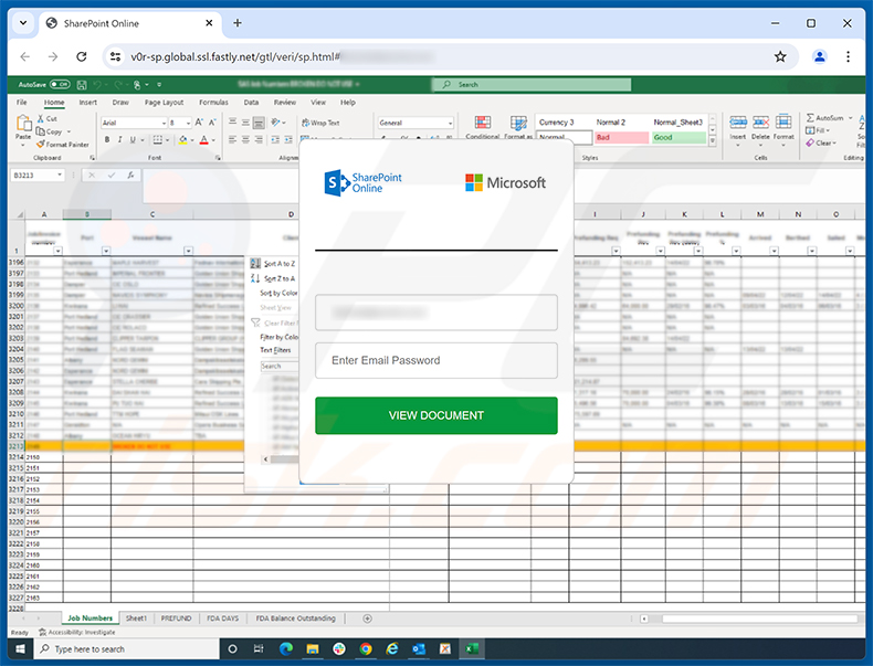 QuickBooks - Payment Overdue e-mailfraude phishing-pagina