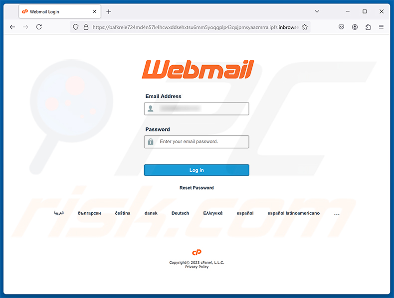 Webmail Optimum Terms and Conditions Update e-mailfraude phishingpagina