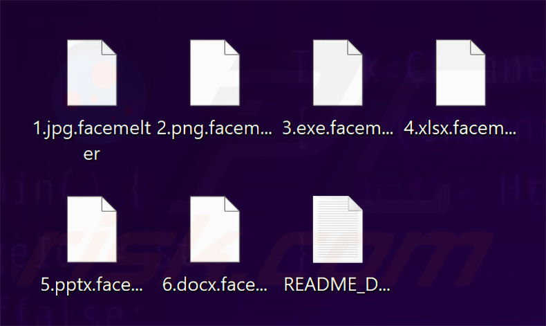 Bestanden versleuteld door Face Melter ransomware (.facemelter-extensie)