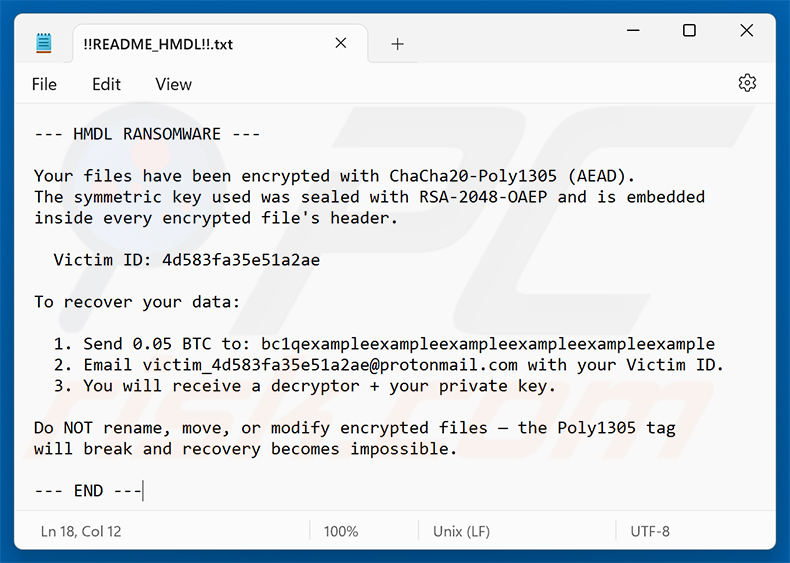 HMDL ransomware losgeldbrief (!!README_HMDL!!.txt)