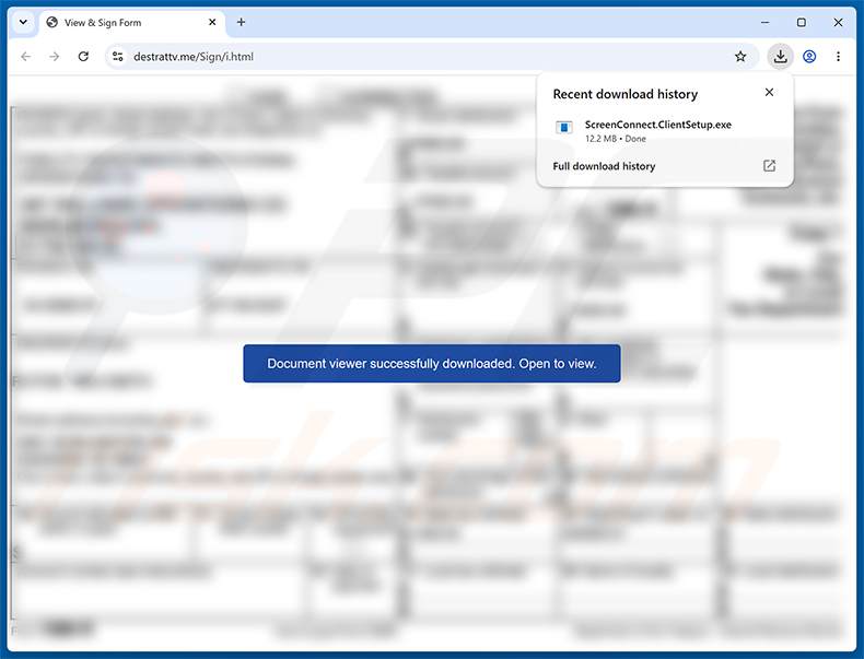 Kwaadaardige website gepromoot via de IRS Account Detail Verification spamcampagne