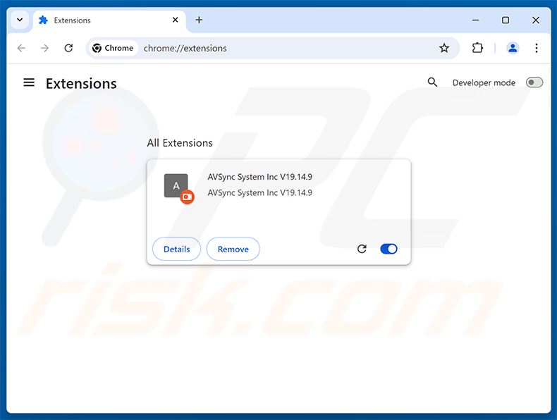 Kwaadaardige KREMLIN Banking Trojan AVSync System Inc V19.14.9-extensie (bron elastic-co)