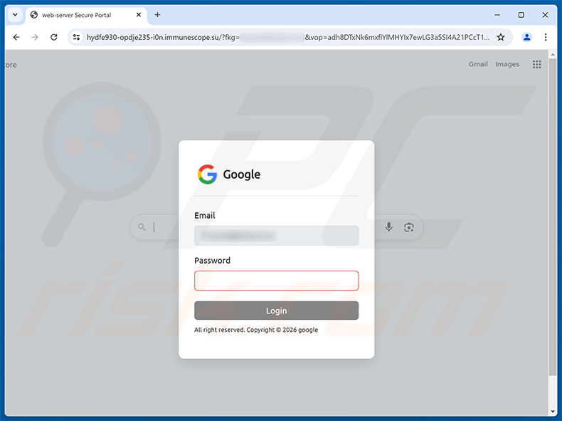 Login Attempt From An Unrecognized Location phishingpagina