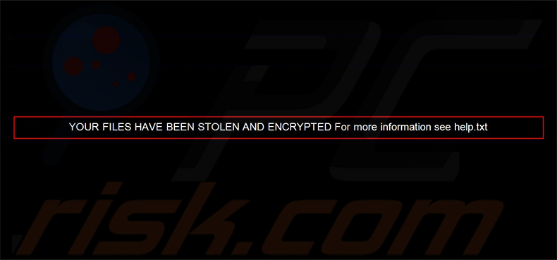 NoxLock ransomware bureaubladachtergrond