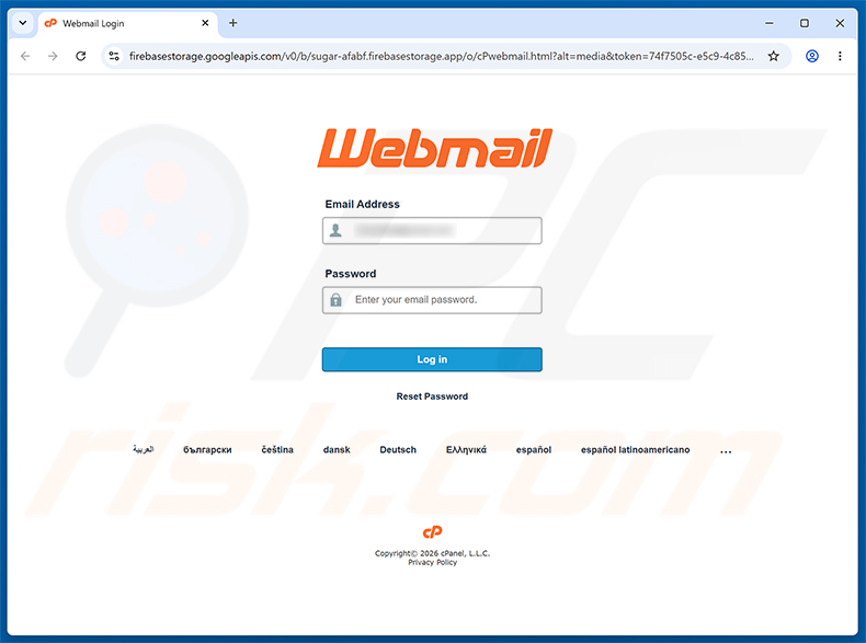 Secure Your Account e-mailfraude phishing-pagina