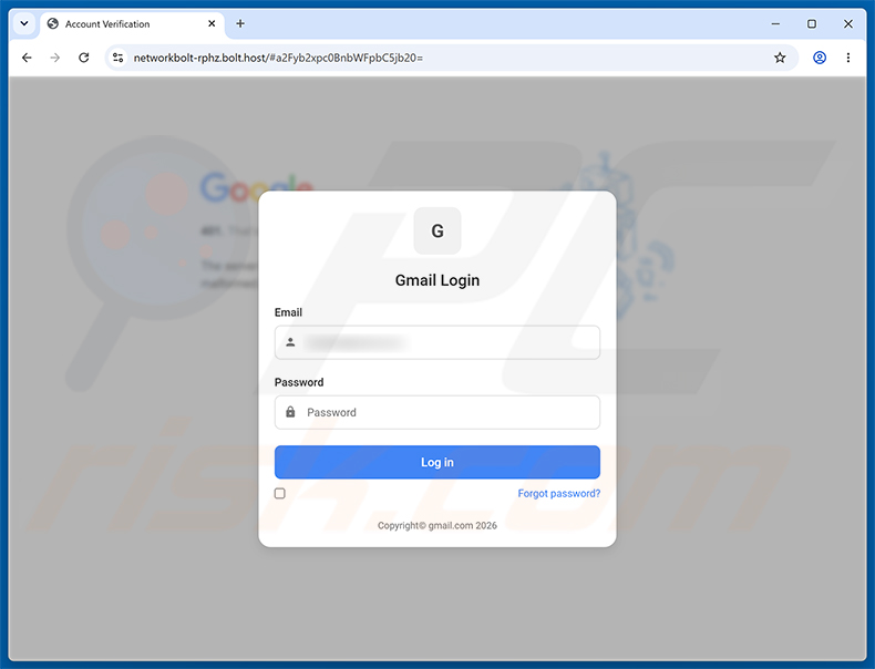 Untrusted Device Was Added To Your Account phishingpagina