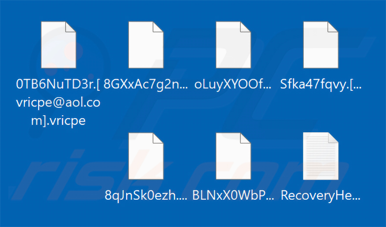 Bestanden versleuteld door Vricpe ransomware (.vricpe-extensie)