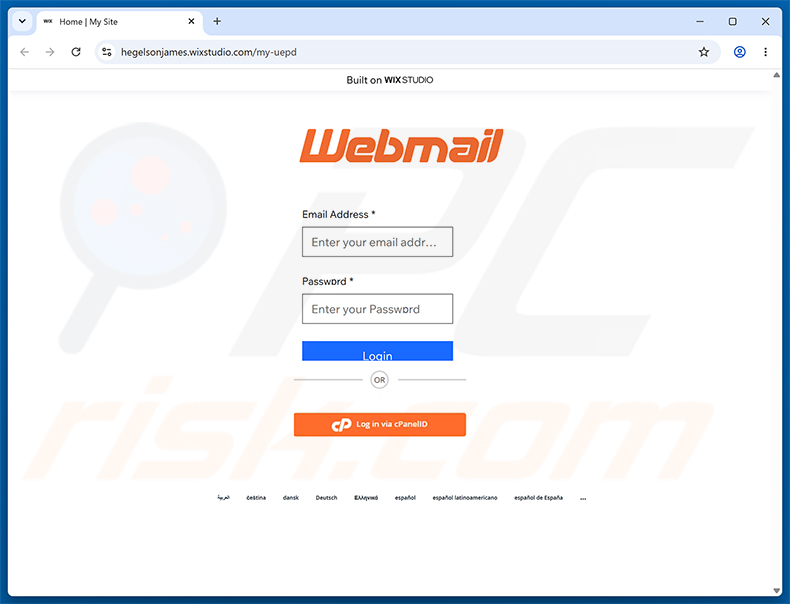 Wire Transfer Payment Confirmation e-mailfraude phishingpagina