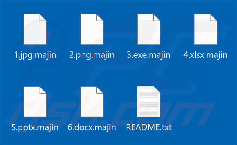 Bestanden versleuteld door MAJIN ransomware (extensie .majin)