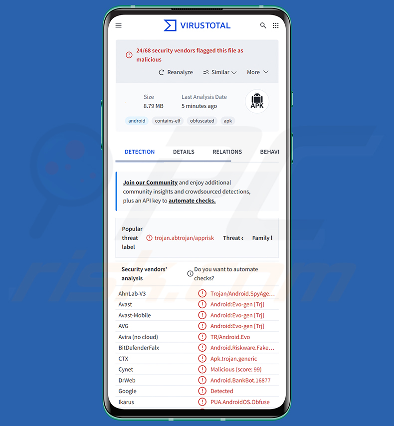 Detecties van de RemControl banking trojan op VirusTotal