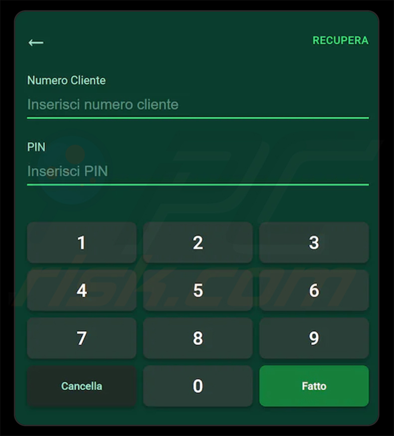 Overlay voor authenticatie in één stap van de RemControl banking trojan