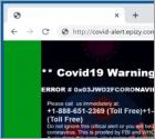 Oplichting via pop-up: 'Covid19 Warning Alert'