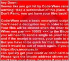 De CoderWare ransomware