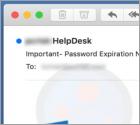 Oplichting via e-mail "PASSWORD EXPIRATION NOTICE"
