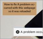 Hoe lost u het 'A Problem Occurred With This Webpage So It Was Reloaded' probleem?